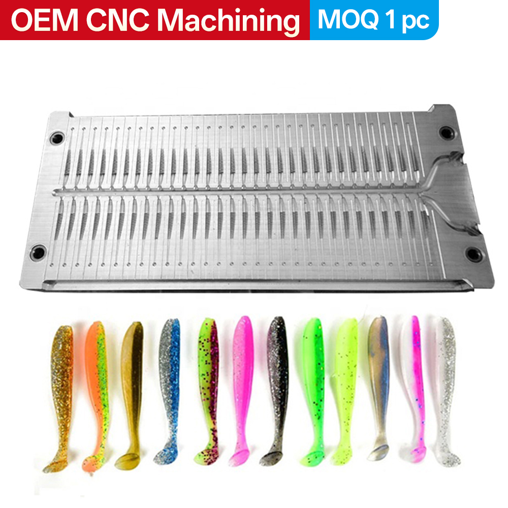 Fishing Lure Soft Plastic - قالب صيد السمك المخصص المصنوع بالحقن،