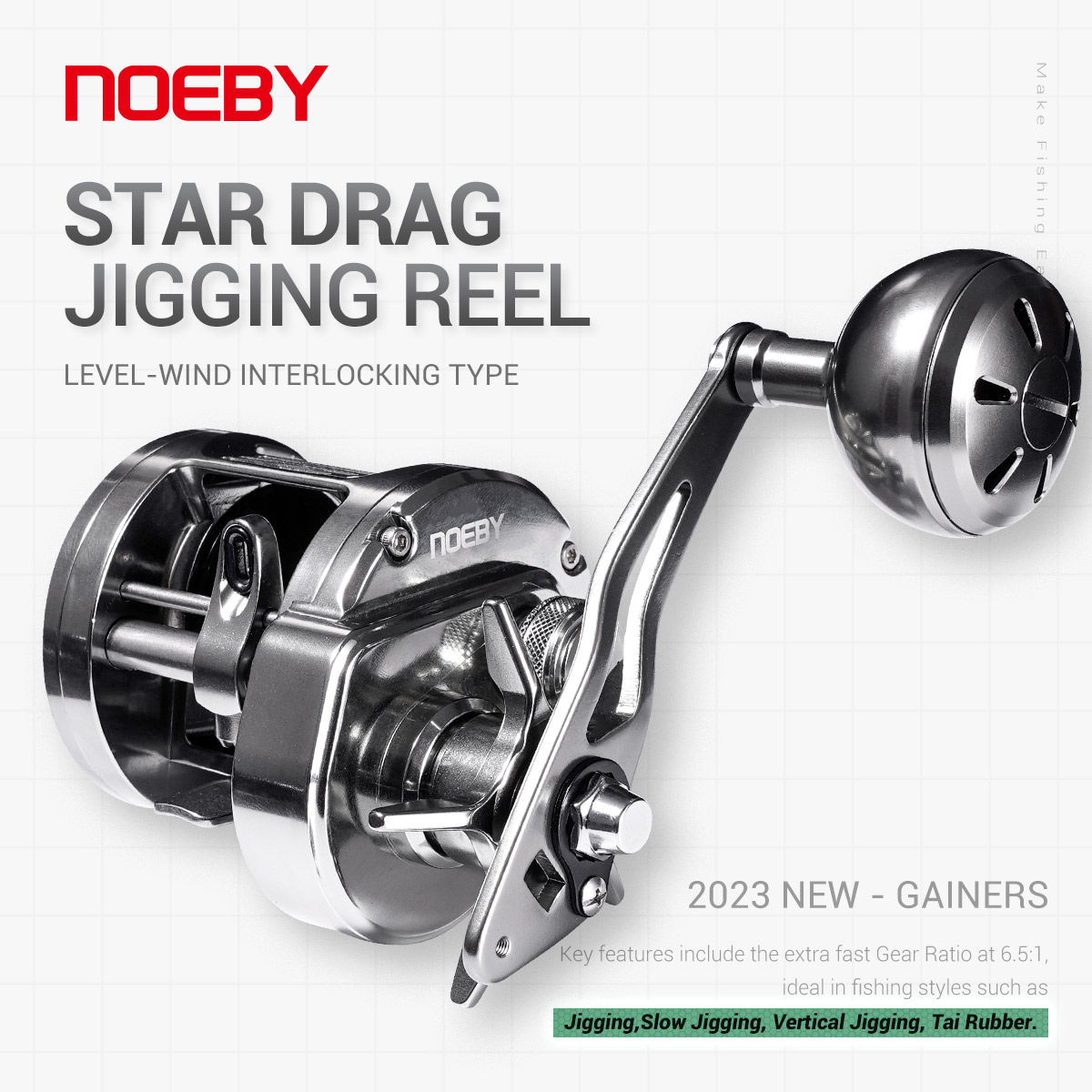 Daiwa Reel Bg - بكرة صيد NOEBY Gainers للصيد بالجيجنج،