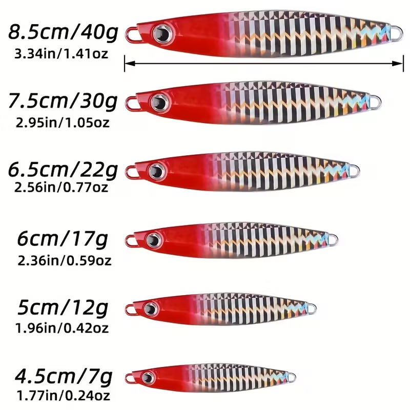 12 قطعة معدنية لصيد السمك تهزه - مراجعة Fishing Lure Blade Bait وسعره
